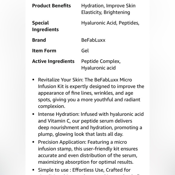 Micro Infusion Derma Kit with Peptide Hydrating Anti-Aging (2 Serums + 1 micro) - Picture 15 of 15